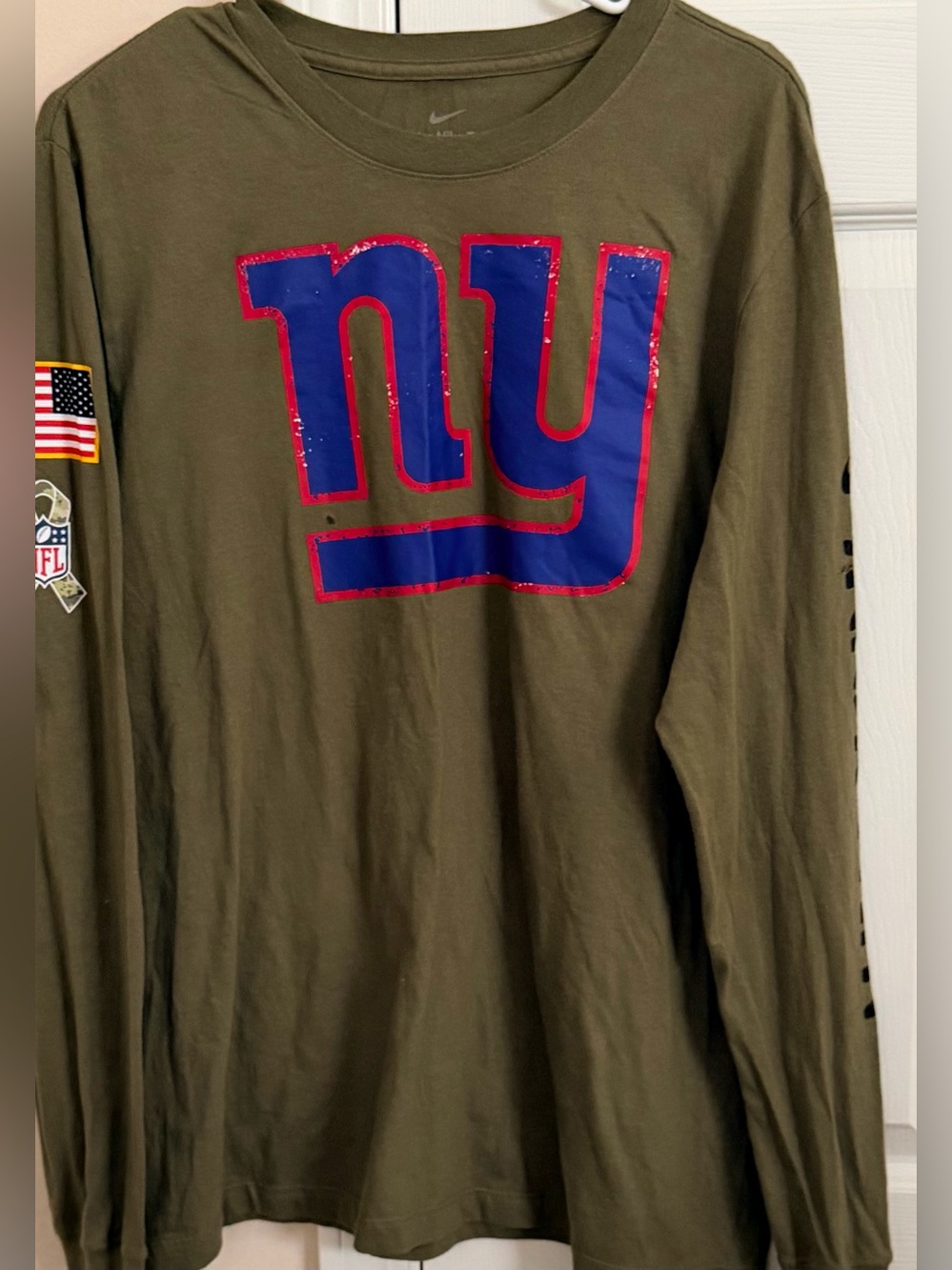Nike The Nike Tee NY Giants Themed Men’s L Long Sleeve TShirt